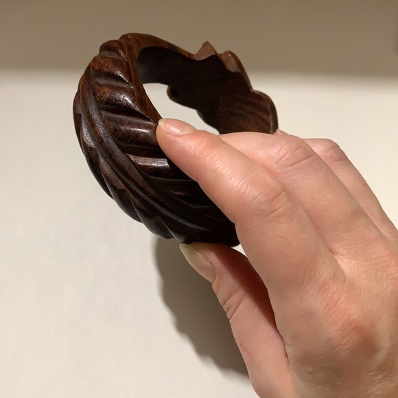 Vintage Hand-carved Wood Ouroboros Luck Dragon - Picture 5 of 10